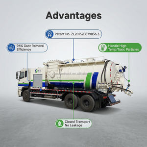 Camion-citerne industriel d'aspiration et de refoulement de poussière sous vide haute pression - Product Image 3