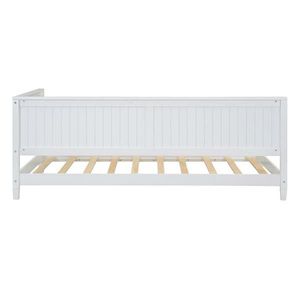 Sofá Cama Doble de Madera Blanca Extensible y Reclinable con Almacenamiento, Plegable, para Sala de Estar - Product Image 6