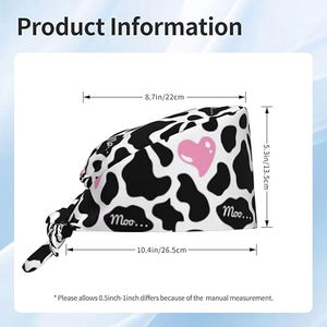 Bonnets chirurgicaux en coton doux pour cheveux longs, avec cordon de serrage, pour hommes et femmes, idéaux pour infirmiers, chirurgiens dentaires, professionnels de la santé et chefs. - Product Image 4