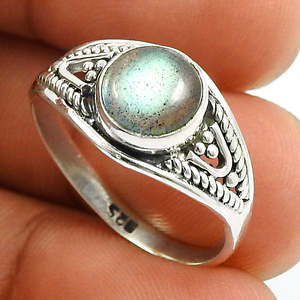 Exclusive Unisex Design <b>Labradorite</b> Gemstone <b>Ring</b> Made of Solid 925 Sterling Silver Wholesale Online Manufacture Bohemian <b>Ring</b> - Product Image 2