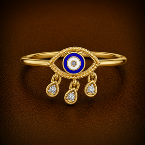 Bagues avec breloques en diamant de laboratoire taille brillant rond, en or jaune 14K 18K, bijoux fins minimalistes, cadeaux, fabricant grossiste - Product Image 1