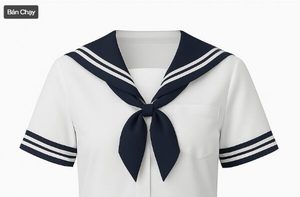 Chemise d'uniforme scolaire pour filles, col marin - Product Image 1