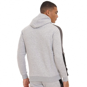 Sweat à capuche en polyester et coton pour homme, personnalisable avec logo brodé, 350 g/m², molleton uni, sweat à capuche sur mesure - Product Image 5