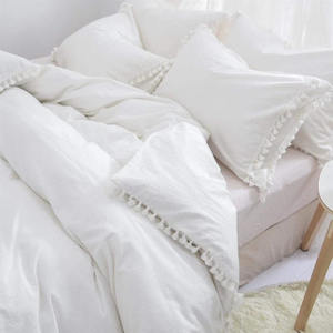 Luxury Eco-Friendly Organic Solid Classic <b>Comforter</b> Duvet Cover <b>Set</b> 300tc 3-Piece 100% Cotton Home Hotel Wedding - Product Image 5