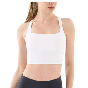 Soutien-gorge de yoga personnalisé à dos croisé, haute qualité, respirant, confortable, extensible, pour femmes, vêtements de sport tendance - Product Image 3