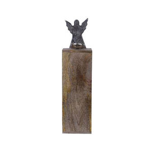 Deer Head Candle Holder With Two Glass <b>Tealight</b> Cups On Wooden Base Indoor Home Decoration <b>Tealight</b> Holder - Product Image 2