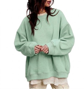 Women's Spandex/Nylon Fabric Plus Size Long Sleeves Breathable Quick Dry Anti-Wrinkle Autumn Winter Wear Sweatshirt - Product Image 3