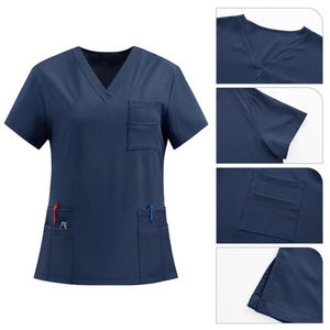 Ensemble de blouses médicales tissées unisexes de qualité supérieure pour usage hospitalier, respirantes et durables, uniformes de travail pour infirmières et médecins - Product Image 3
