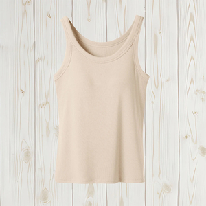 Débardeur côtelé basique pour femme, longueur standard, haute qualité, été, vente en gros, personnalisable avec logo - Product Image 5