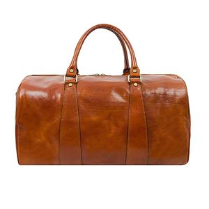 Bolsa de Viaje de Cuero Hecha a Mano Exclusiva, Bolsa de Lona Espaciosa para Viajes - Product Image 3