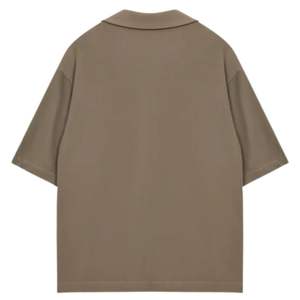 Camisa de hombre con botones, manga corta, estilo casual, corte holgado, para verano, color liso, suministro al por mayor OEM - Product Image 6