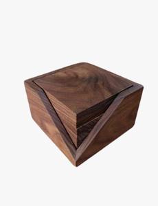 Posavasos de Madera Rústicos Redondos y Cuadrados de Bambú, Nogal y Haya, Personalizados con Grabado Láser, Venta al Por Mayor con Envío Gratuito - Product Image 6