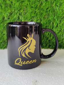 แก้วกาแฟเซรามิกสีดำ แก้วชาเซรามิกพิมพ์ลาย แก้วเซรามิกมีลายพิมพ์ ชาดำ กาแฟ - Product Image 3