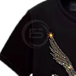 Camiseta con Pedrería de Diseño Moderno y Color Personalizado para Hombre, Camiseta con Pedrería de Secado Rápido para Uso en Exteriores - Product Image 3