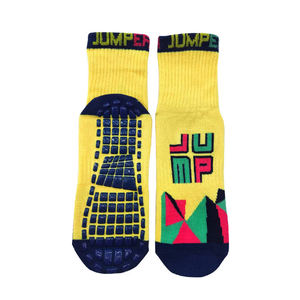 Jump Sporty Non-Slip Crew <b>Socks</b> Yellow Solid Youth Adult Summer Sport Yoga Basketball <b>Socks</b> - Product Image 2