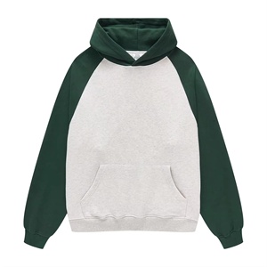 Sweat à capuche homme avec poche kangourou, logo personnalisé, couleur unie, respirant, style streetwear, coton/polaire - Product Image 2