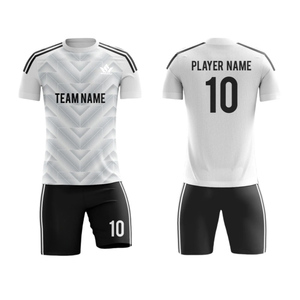 Conjunto de Camiseta de Fútbol con Estampado en Degradado Blanco y Azul, Unisex, Manga Corta, Sublimada, Absorbe la Humedad, Ajuste Atlético, Uniforme para Todas las Temporadas - Product Image 6
