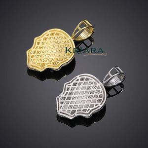 Pendentif Crâne en Argent 925 avec Moissanite, Coupe Ronde Brillante, Plaqué Rhodium, Bijou Unisexe Thème Hip-Hop, Idéal au Quotidien - Product Image 5