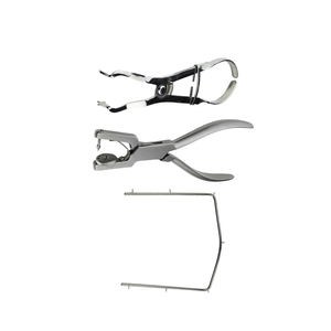 Pinzas de sujeción de dique de goma dental de acero inoxidable, certificadas CE Clase I, tipo espejo, de Grip Surgical - Product Image 3