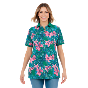 Camisetas Polo Estampadas a la Moda para Mujer, Diseño Personalizado, Cuello Camisero, Manga Corta, de Bangladesh - Product Image 6
