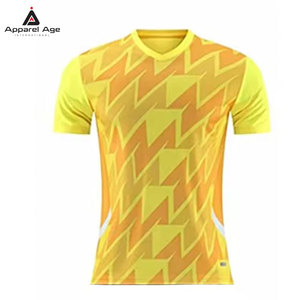 เสื้อฟุตบอลผลิตระดับมืออาชีพ วัสดุทนทาน บริการ OEM ขั้นต่ำในการสั่งซื้อน้อย ระบายอากาศได้ดี เป็นมิตรกับสิ่งแวดล้อม แขนสั้น ทรงปกติ สำหรับทุกเพศ - Product Image 1