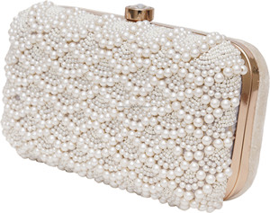 Bolso de mano de lujo adornado con perlas para novia, bolso de fiesta de noche de boda Unisex, cadena de oro, tamaño personalizado hecho a mano a la moda - Product Image 3