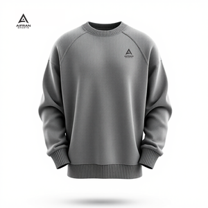 Sweat-shirt AIFRAN pour homme, grande taille, en coton jersey, anti-rétrécissement, coupe décontractée, chaud, durable, écologique, logo personnalisé - Product Image 2