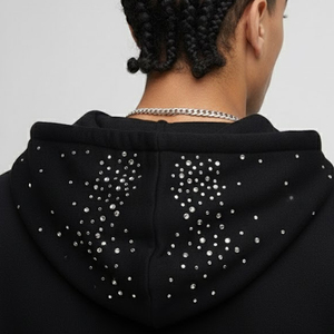 Survêtements Décontractés de Qualité Supérieure avec Strass – Vente Flash – Survêtements d'Hiver Personnalisés avec Strass pour le Streetwear - Product Image 5