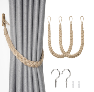 Cotton Rope Curtain Ticback Handmade Rope Curtain <b>Tiebacks</b> Holder Customized Designer Rope Curtain <b>Tieback</b> - Product Image 1
