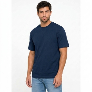 T-shirt oversize à épaules tombantes en coton doux, coupe ample, style streetwear décontracté - Product Image 3