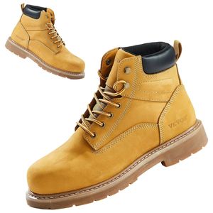 Scarpe Antinfortunistiche Impermeabili da Lavoro per Uomo, Taglia USA 9, Leggere e Traspiranti, con Punta in Acciaio e Suola in Gomma Antiscivolo - Product Image 1
