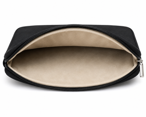 <b>Laptop</b> Sleeve Black Canvas Zipper Closure 15.6 Inch Protective Case Black Do Good Work That Matters Design - Product Image 5