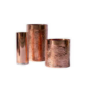 Verre à eau en cuivre à motif gaufré pour la cuisine, le bar, le whisky et le vin – En vente - Product Image 6