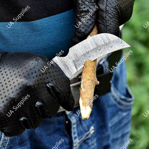 Cuchillo EDC Ergonómico de Acero de Damasco OEM de Alta Gama, Tipo Halcón, de Hoja Fija, Multifuncional para Supervivencia, Caza y Camping, de Venta Caliente - Product Image 5