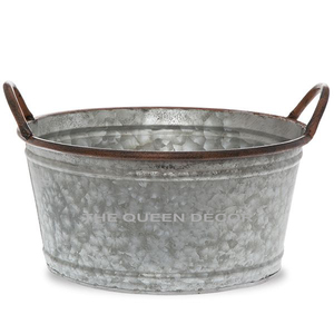 Seau de Noël en métal forgé de style européen, design antique, forme personnalisée, vierge pour sublimation, idéal pour hôtels - Product Image 4