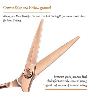 Tijeras Profesionales de Peluquería de Acero Inoxidable Premium de 6.5 Pulgadas, Ligeras y Afiladas para Adelgazar el Cabello - Product Image 3