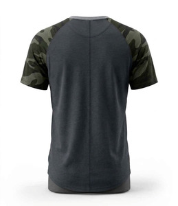 Camiseta de Hombre de Manga Tres Cuartos Raglán, Oversize, de Poliéster y Algodón, de Alta Calidad, Transpirable, Ecológica, Antiarrugas, OEM - Product Image 2