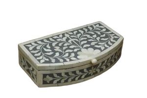 Antique Designer MDF Bone Inlay Ring Box New Wood Jewelry <b>Drawer</b> <b>Storage</b> With Home Decor Gift Packaging Wholesale India - Product Image 3
