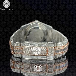 Charm_Jewells Luxury Stainless Steel Round Quartz <b>Watch</b> Analog Dial Sapphire Crystal Diamond Bezel Women - Product Image 4