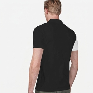 Chemise Homme Personnalisée en Gros à Manches Courtes Color Block en Tissu Éponge Brodé Style Formel Polyester Respirant Impression Numérique - Product Image 2