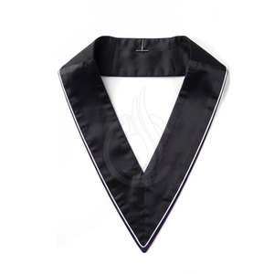 Collier maçonnique en soie de qualité supérieure, léger, confortable, au style épuré, personnalisable pour les événements formels, les cérémonies et les cadeaux - Product Image 2