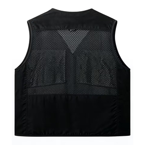Men's Breathable Mesh Sleeveless <b>Vest</b> Solid <b>Black</b> Casual Summer Outer Wear Pullover Lightweight Quick Dry - Product Image 1