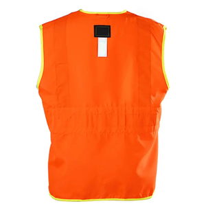 เสื้อกั๊กสะท้อนแสงแบบ unisex ลดราคาพิเศษ พร้อมสายรัดนิรภัย ผลิตจากโพลีเอสเตอร์ 100% เหมาะสำหรับงานก่อสร้างและจราจร โดย HI - Product Image 5