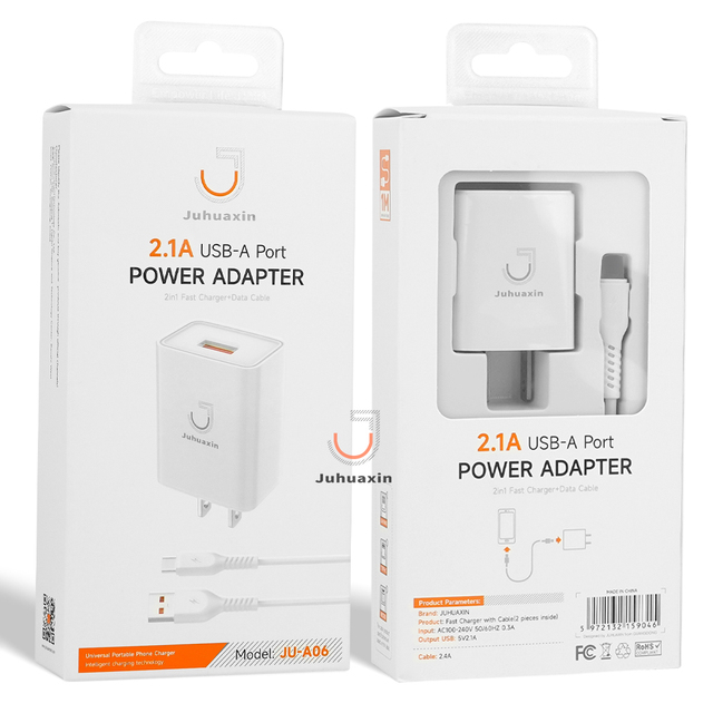 Universal USB 2.1A Charger for Mobile Phones Tablets and Accessory Kits Bulk WholesaleOEM