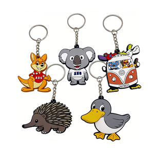 Porte-clés personnalisés en PVC souple et silicone, mini dessins animés 3D Kawaii, tirettes de fermeture éclair, souvenirs touristiques - Product Image 3