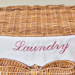 Panier à linge en rotin fait main du Vietnam avec doublure en tissu, panier de rangement en osier naturel, grande capacité, organisateur écologique - Product Image 6