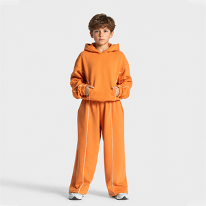 Oversized Kid Boys Tracksuit <b>Set</b> Custom Boys Tracksuit Manufacturer Private Label Kids Fleece Tracksuit Kids Fleece 2 Piece <b>Set</b> - Product Image 1