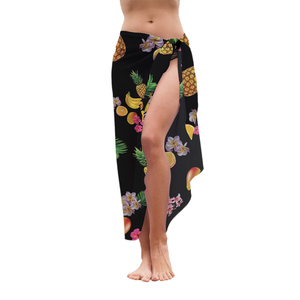1 Piece Strapless Sarong Lightweight <b>Beach</b> <b>Wrap</b> with Soft Breathable Fabric Elegant Resort Style Skirt Cover up for Women - Product Image 3