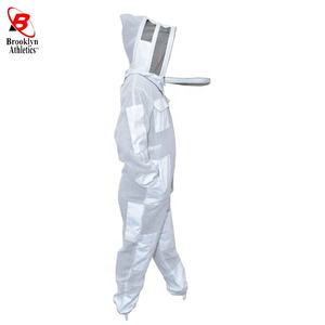 เสื้อแจ็กเก็ตสำหรับเลี้ยงผึ้งผ้าฝ้ายสีขาว3ชั้นเสื้อแจ็คเก็ตระบายอากาศสำหรับใส่ทำงานเลี้ยงผึ้ง - Product Image 3