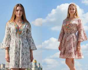 Vestido Corto de Verano para Mujer, Elegante, de Viscosa y Encaje, con Cuello en V, Mini Vestido Casual de Playa, Prenda Personalizada - Product Image 1